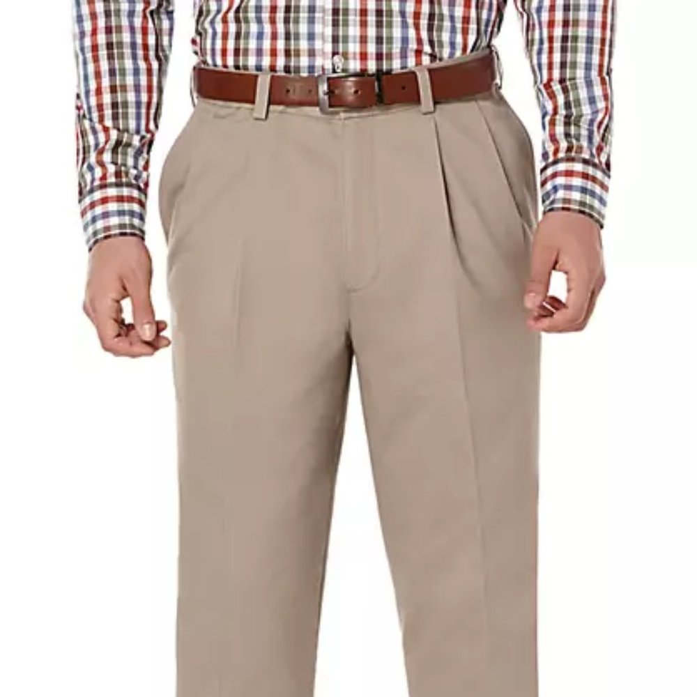 Pleated Stretch Ultimate Performance Chino Pants
